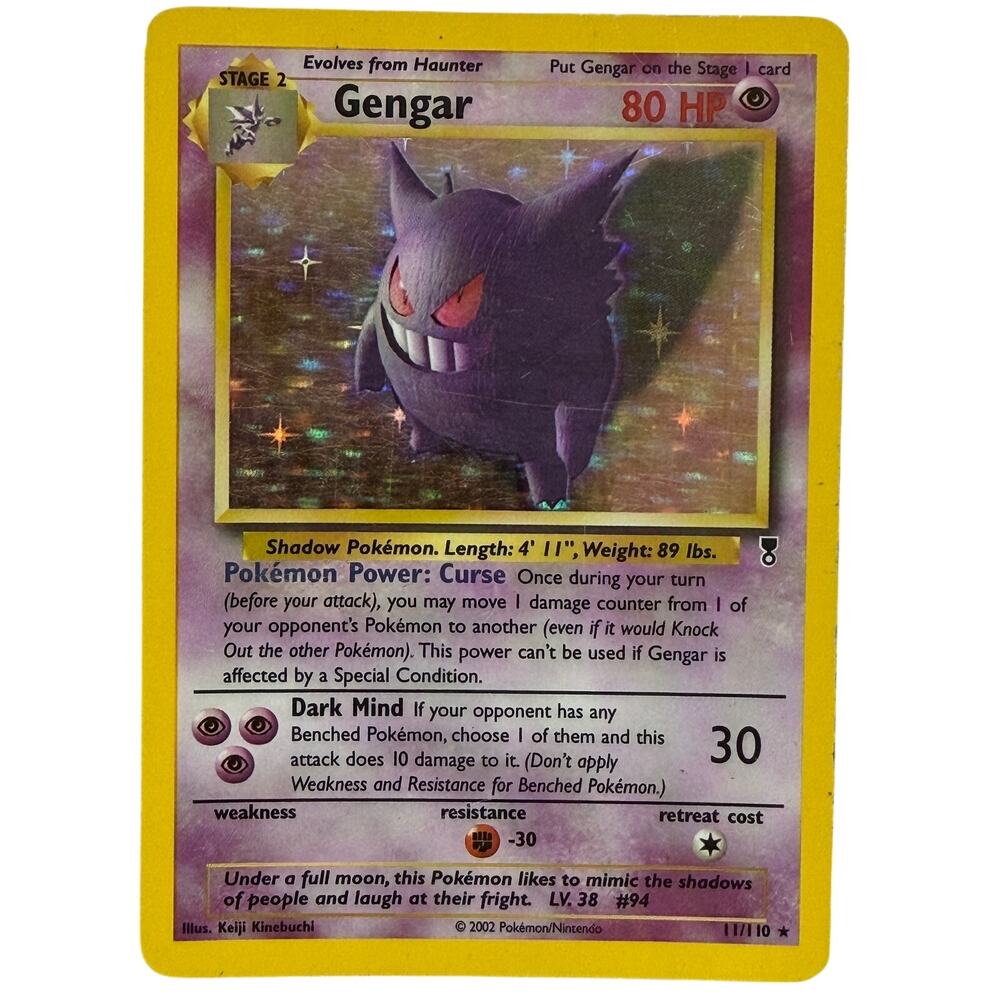 Pokémon TCG Gengar 11/110 Legendary Collection 2002 Holo Foil Rare Card MP